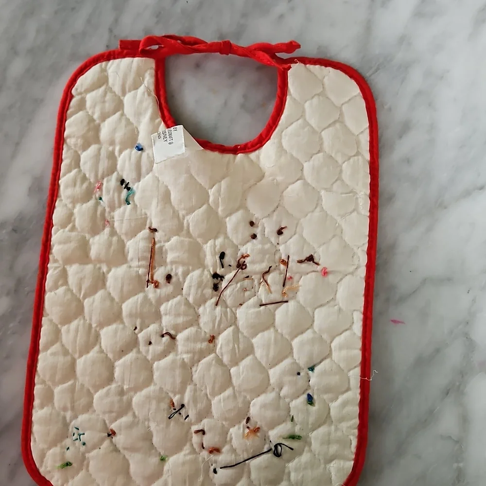 Walt Disney Production Quilted Needlepoint Bambi Bib